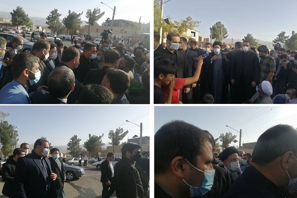 رئیس جمهور در جمع مردم محله کاظمیه بیرجند حضور یافت