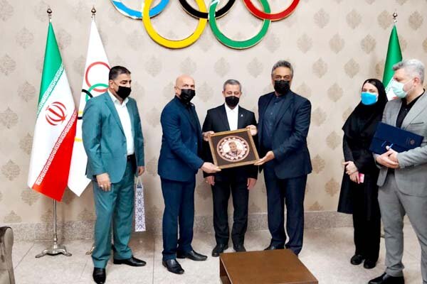 دیدار روسای فدراسیون اسکواش ایران و عراق با دبیرکل کمیته المپیک