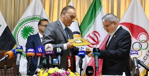 امضای تفاهمنامه ورزشی کمیته ملی المپیک ایران با عراق