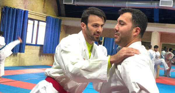 بازگشت بهمن عسگری به تمرینات کاراته