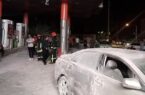 بی احتیاطی راننده باعث ایجاد حریق در پمپ بنزین شیراز شد