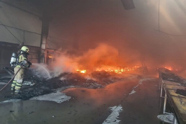 جزئیات حادثه حریق در شهرک صنعتی شمس آباد
