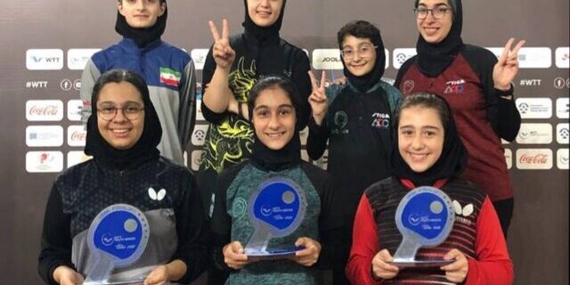۳ مدال برنز دختران پینگ‌پنگ‌باز ایران در مسابقات گرجستان