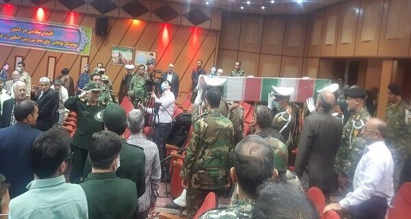 تشییع پیکر شهید گمنام در ستاد فرماندهی «نزاجا»