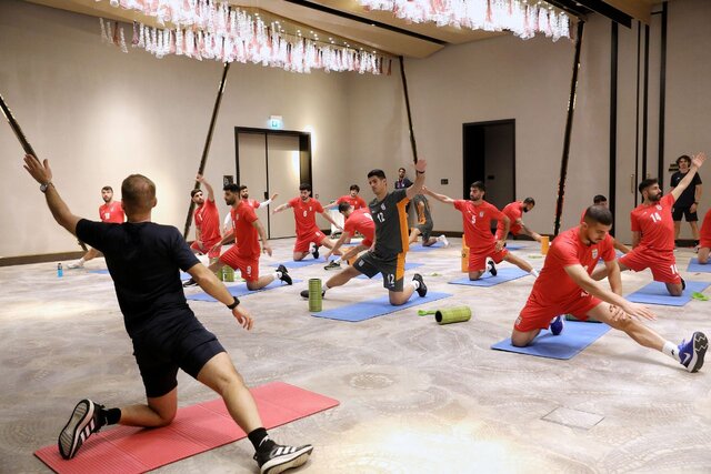 تمرین ریکاوری تیم ملی بعد از شکست مقابل تونس