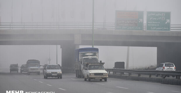 هوای اصفهان مه آلود است/غلظت آلاینده‌های جوی افزایش می‌یابد