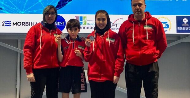 دو مدال پینگ‌پنگ‌بازان ایران در مسابقات امیدهای جهان