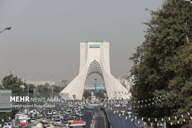 هوای شهر تهران در بازه قابل قبول قرار گرفت