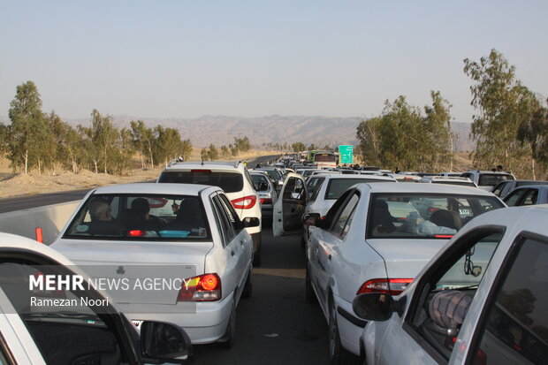 ترافیک سنگین در آزاد راه قزوین – کرج