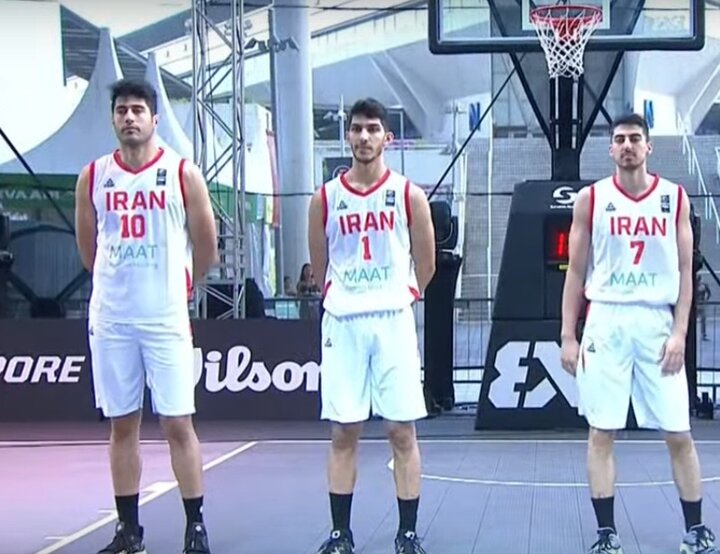 پیروزی تیم بسکتبال سه نفره ایران مقابل مالزی