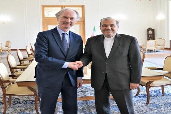 خاجی با نماینده دبیرکل سازمان ملل متحد در امور سوریه دیدار کرد