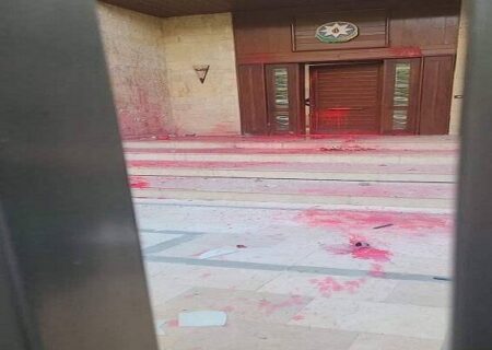 حمله به سفارت جمهوری آذربایجان در لبنان+فیلم