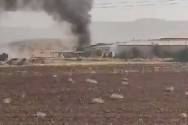 حمله پهپادی به فرودگاهی در سلیمانیه عراق+فیلم