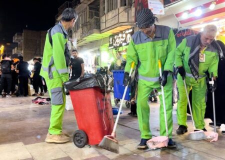 جمع‌آوری روزانه ۱۰۰ تن زباله در طریق الحسین توسط شهرداری تهران