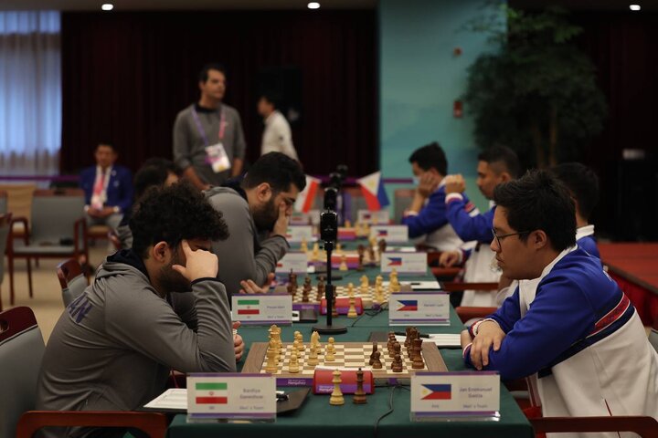تثبیت صدرنشینی تیم ملی شطرنج با برتری برابر فیلیپین