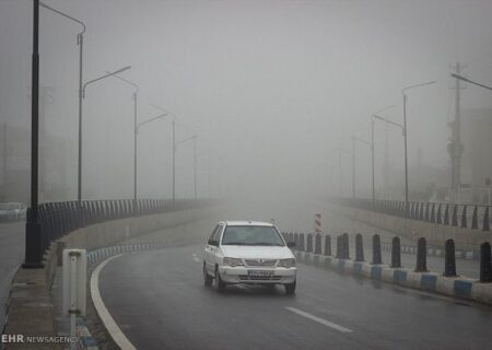 وقوع پدیده مه گرفتگی در خوزستان