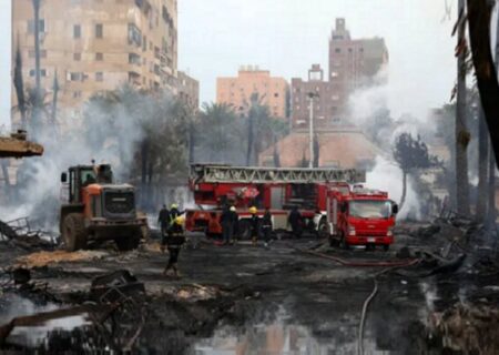 آتش یک استودیوی قدیمی در قاهره را از بین برد