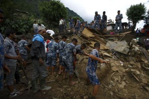 ۷ کشته بر اثر رانش زمین در نپال