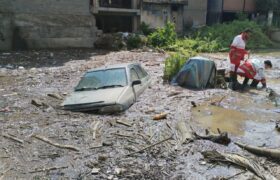 سیلاب سوادکوه به ۱۵ خودرو آسیب زد